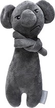 Beeztees Grumpy Koala - Hondenspeelgoed - Pluche - Grijs - 30,5x11,5x8,5 cm