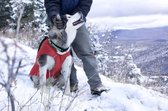 Thermo Warme Jas voor Honden - Reversible, Waterafstotend & Wasbaar - Kurgo Loft Jacket - in 4 kleuren in maten XS tot XL - Kleur: Rood/Grijs, Maat: X-Large