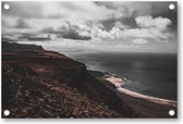 Kust met wolken - Lanzarote - Tuinposter 90x60cm