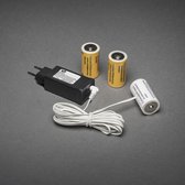 Konstsmide Batterij Adapter 4,5v C Zwart 4-delig