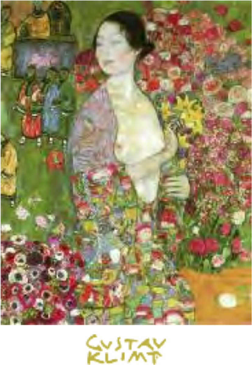 Catch Projecten Mini kunstposter - Gustav Klimt - De danseres - 24x30 cm Multicolor