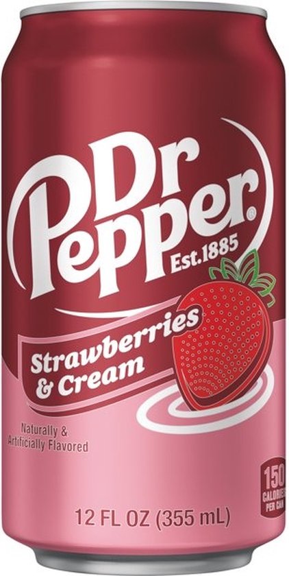 Dr. Pepper - Strawberries & Cream - Boisson gazeuse américaine -12