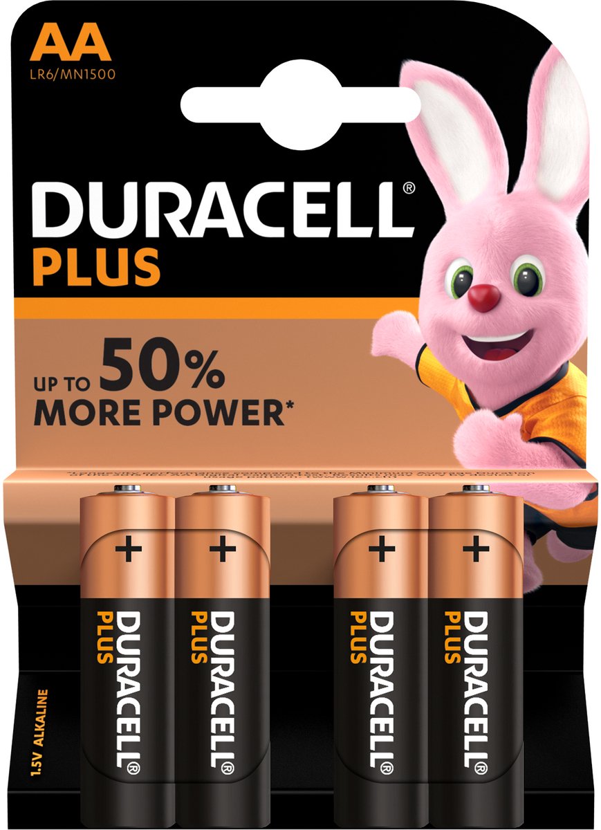 Duracell AA Plus Power - 4 stuks