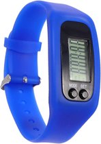 Triple J® Stappenteller - Activity Tracker - Stappenteller Armband - Blauw