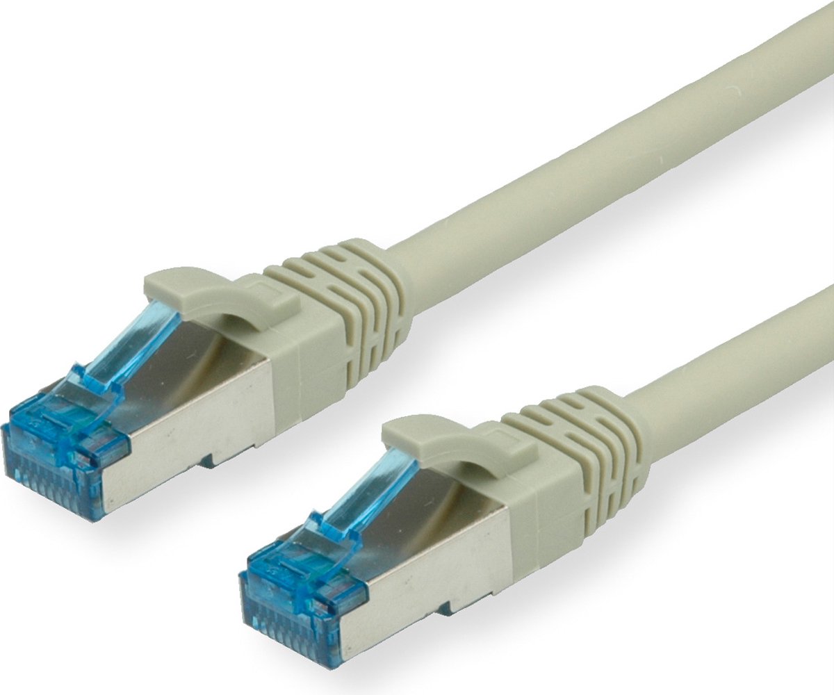 VALUE Patchkabel Kat.6A (Class EA) S/FTP (PiMF), LSOH, grijs, 15 m