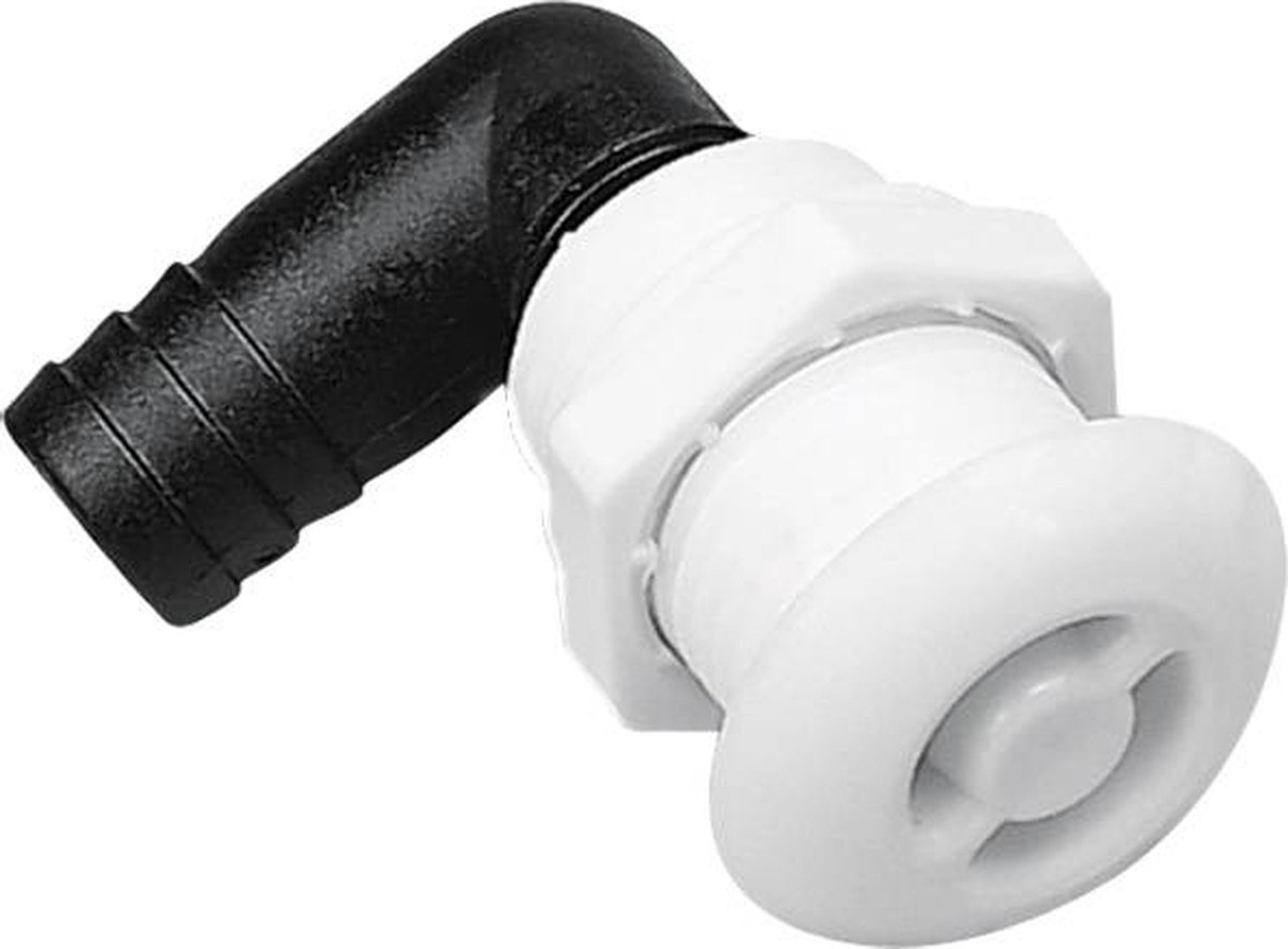 Kunststof tankontluchter - Haaks model - Rond