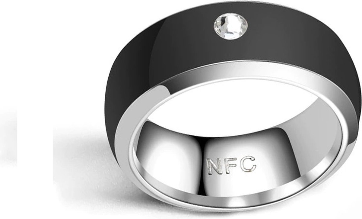 nfc - smart ring - Zwart - maat 6