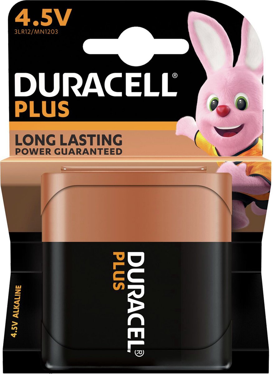 Platte batterij (4,5V) Duracell Plus 3LR12 Alkaline 1 stuk(s)