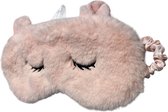 Slaapmasker unicorn zalmroze