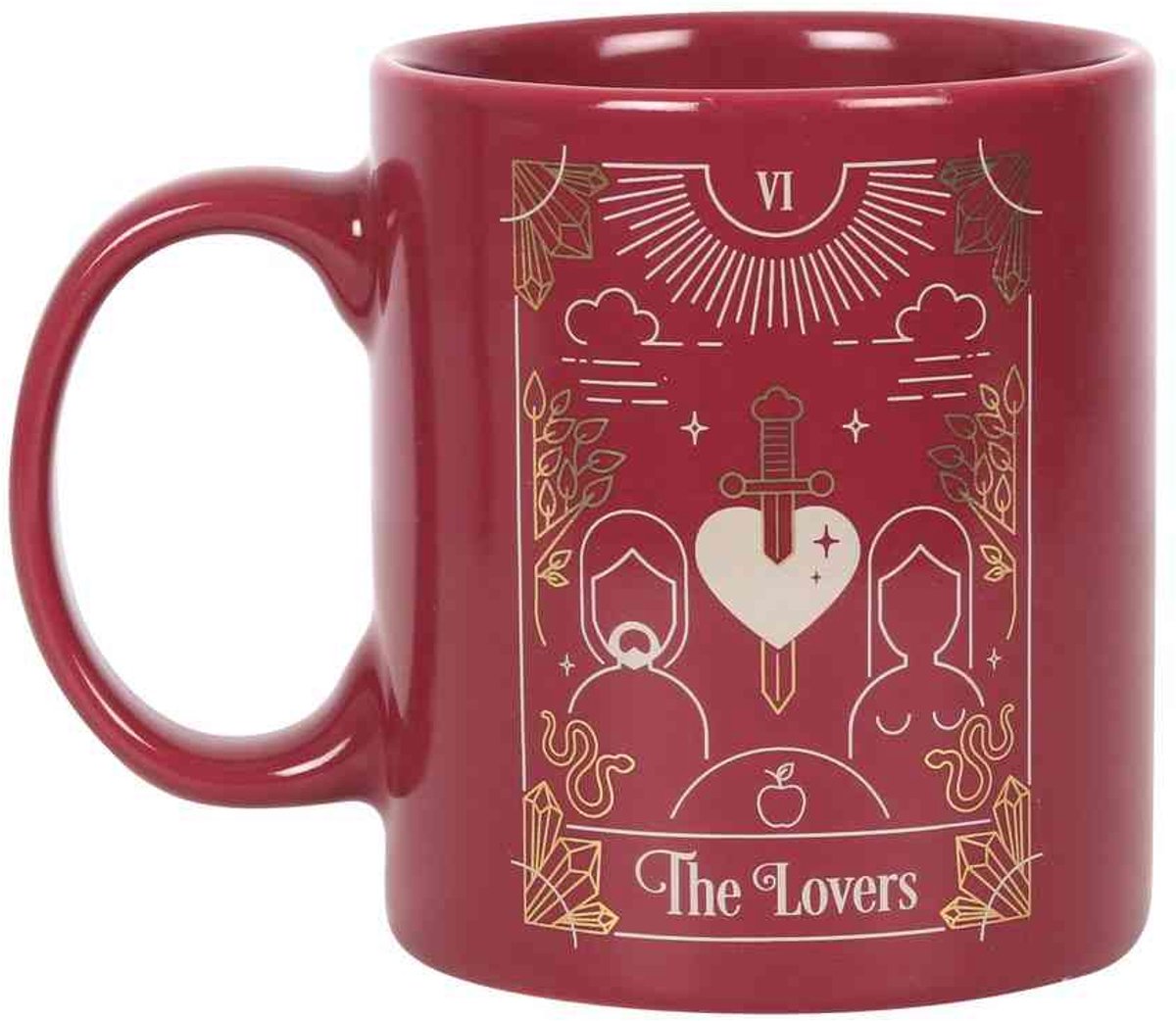 Something Different Mok/beker The Lovers Tarot Rood