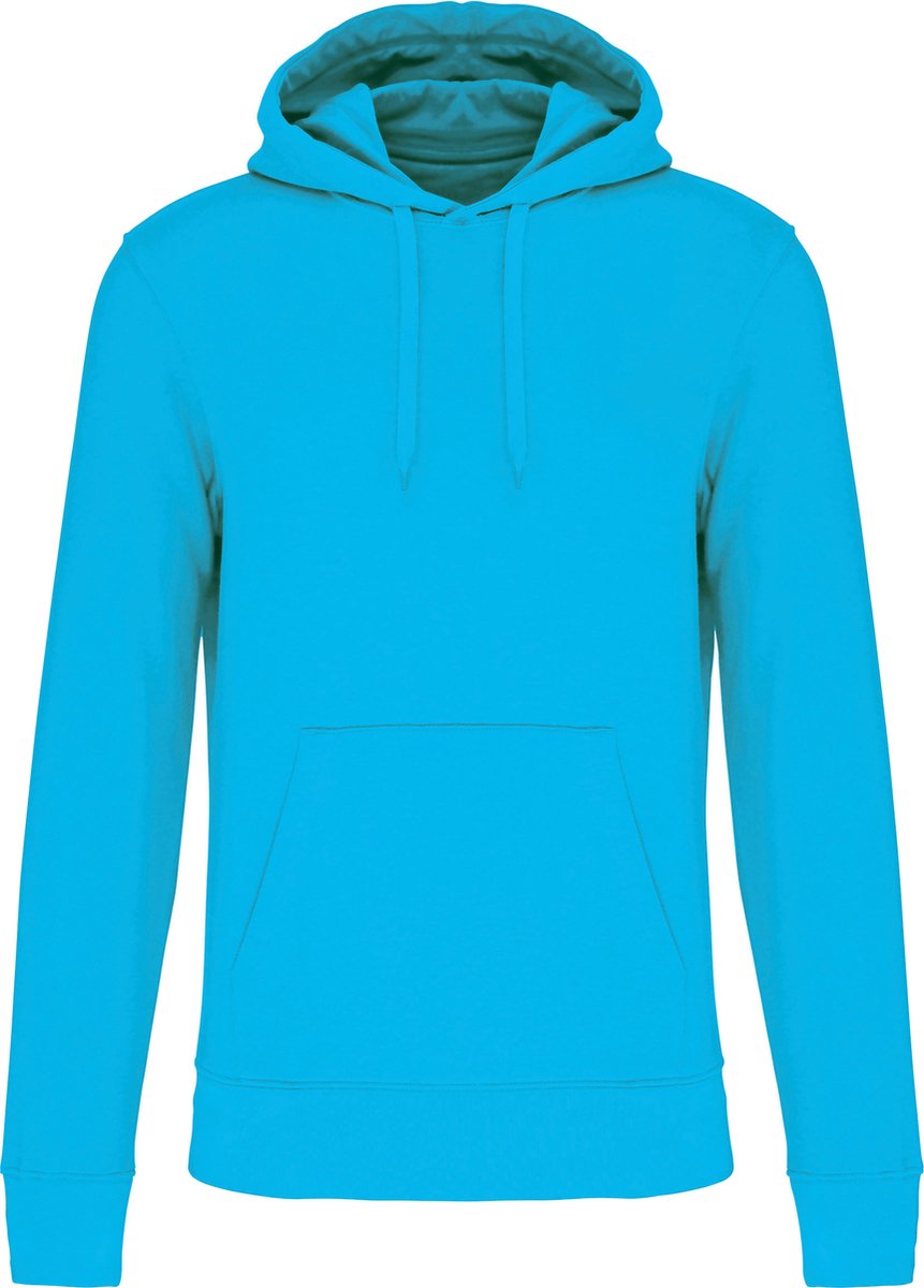 Kariban Ecologische herensweater met capuchon K4027 Sea Turquoise