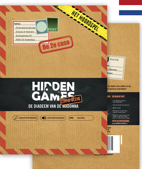 Afbeelding van het spel Hidden Games - De Diadeem van de Madonna - Escape Room Detective Spel - Breinbreker voor 1-6 Spelers