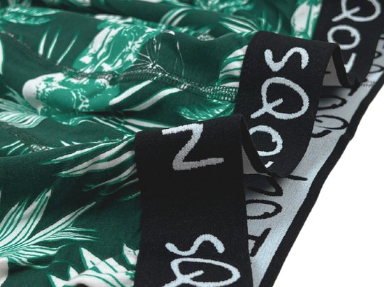 Caleçon - SQOTTON® - Jungle - Vert/ Wit - Taille XL