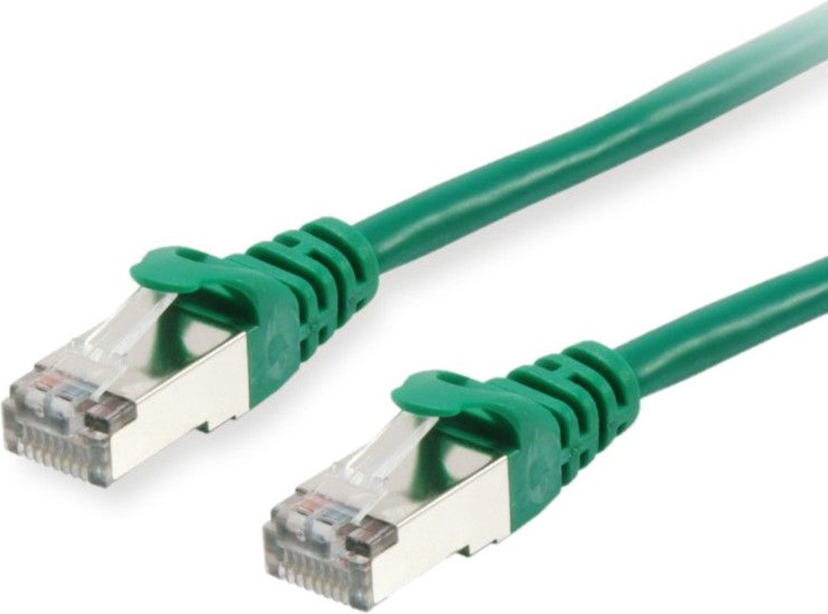 Equip 605545 RJ45 Netwerkkabel, patchkabel CAT 6 S/FTP 7.50 m Groen Vergulde steekcontacten 1 stuk(s)