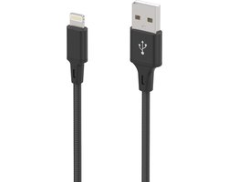 Oplaadkabel 1M Geschikt voor: Lightning kabel Nylon gevlochten snoer Geschikt voor iPhone 14 13 12 11 Pro Max Mini XR XS X 8 7 6 Plus 6s SE 2020 zwart