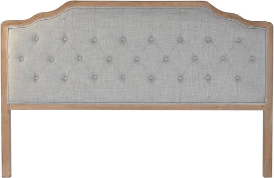 Hoofdbord DKD Home Decor Polyester Lichtgrijs Ek (180 x 10 x 120 cm)