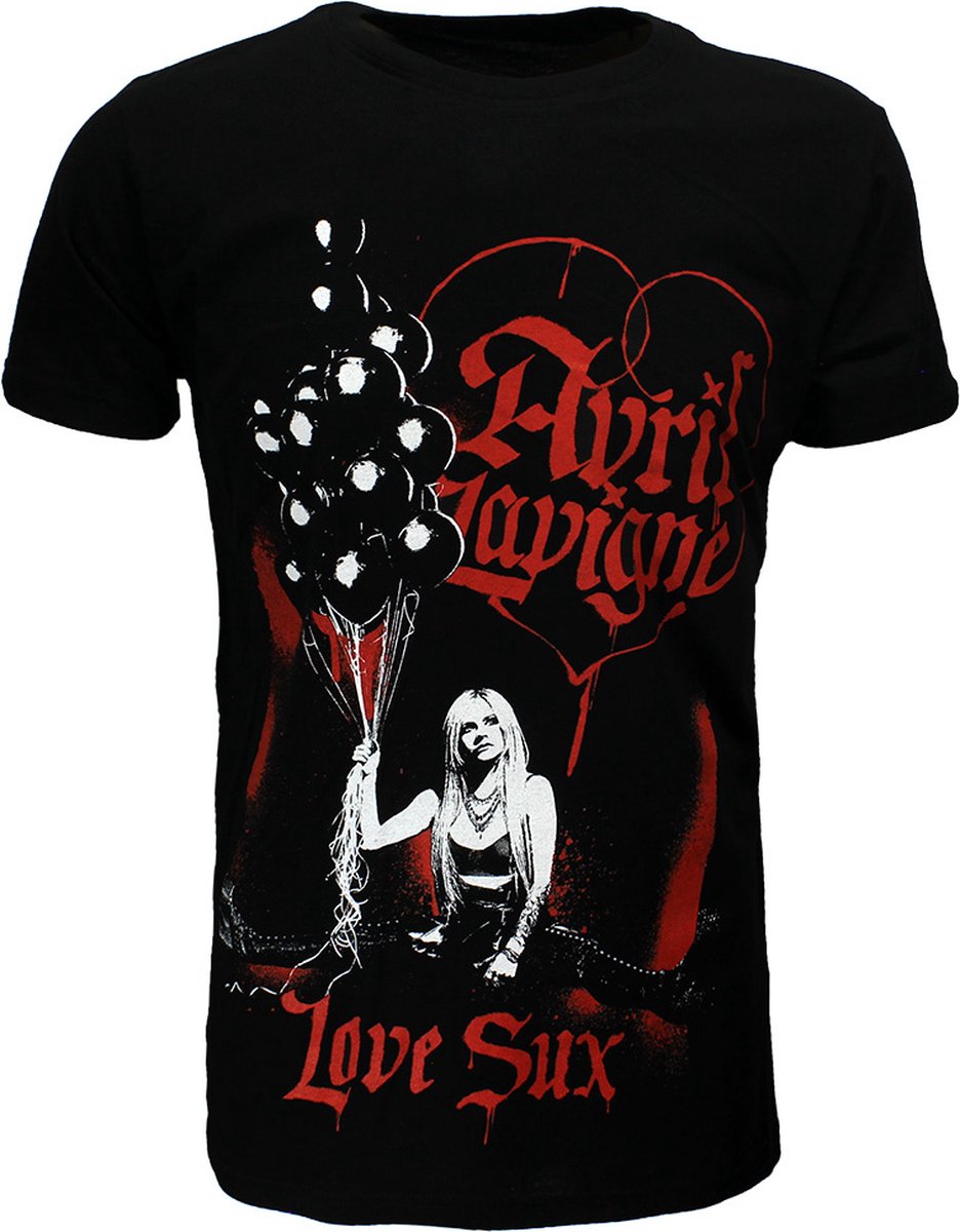 Avril Lavigne Love Sux Balloons T-Shirt - Officiële Merchandise - S