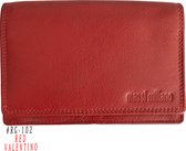 Massi Miliano Portefeuille Femme Cuir Rouge - (RS-102-36) - Harmonica -