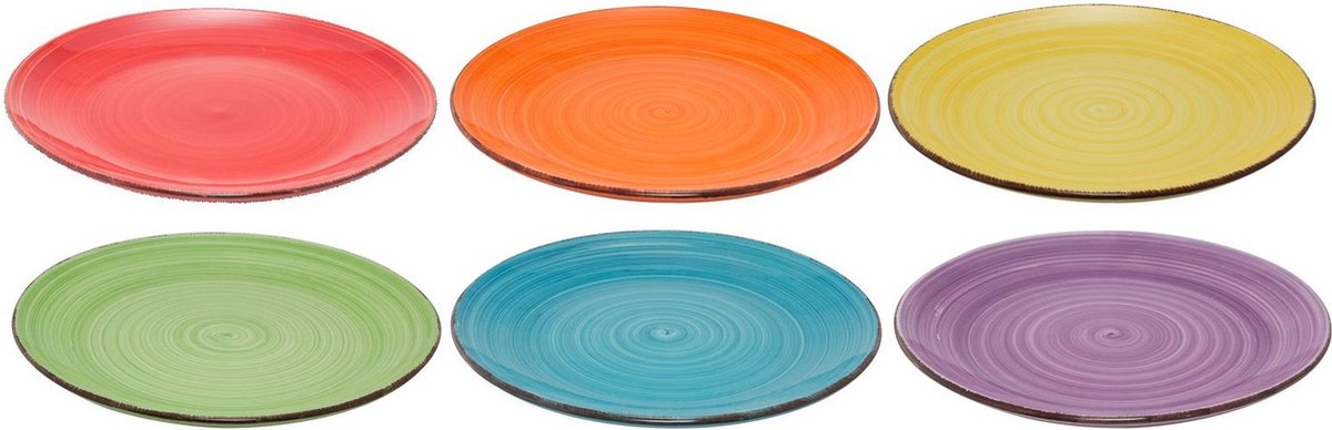 Dutch Kitchen Dinerbord Uni - Ø 26.5 cm - 6 Stuks - Aardewerk