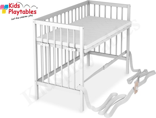 SÄMANN® Co-sleeper Premium Wit 90x55 | Bedkant | Aanschuifbed | Baby bed |... bol.com
