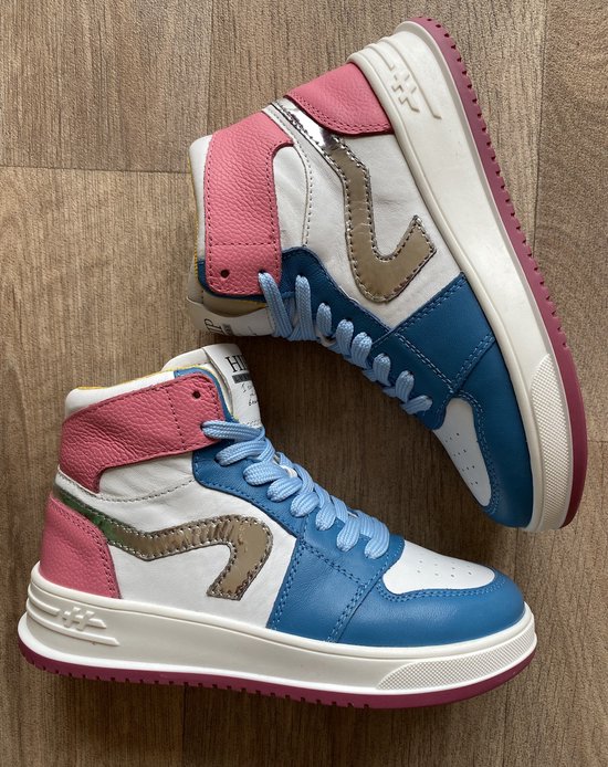 Hip sneaker roze/blauw maat 34