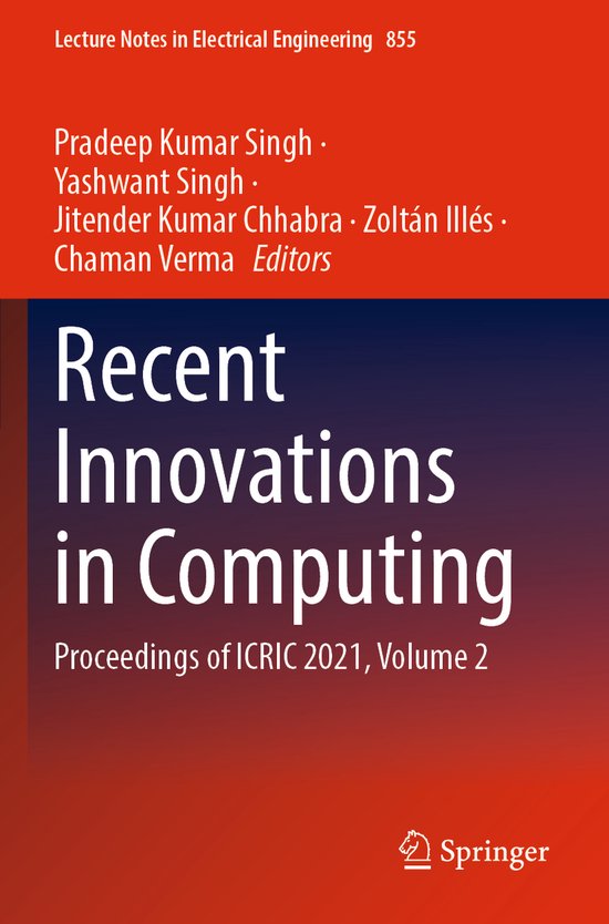 Lecture Notes in Electrical Engineering855- Recent Innovatio ... - cover