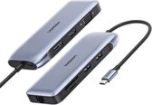UGREEN Multifunctionele 9-in-1 USB-C Hub voor Laptop/MacBook Grijs
