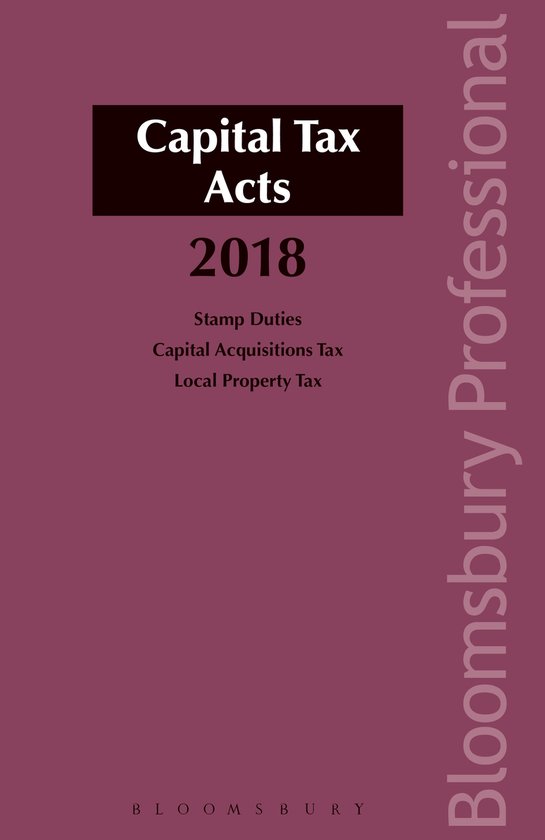 Capital Tax Acts 2018 - cover