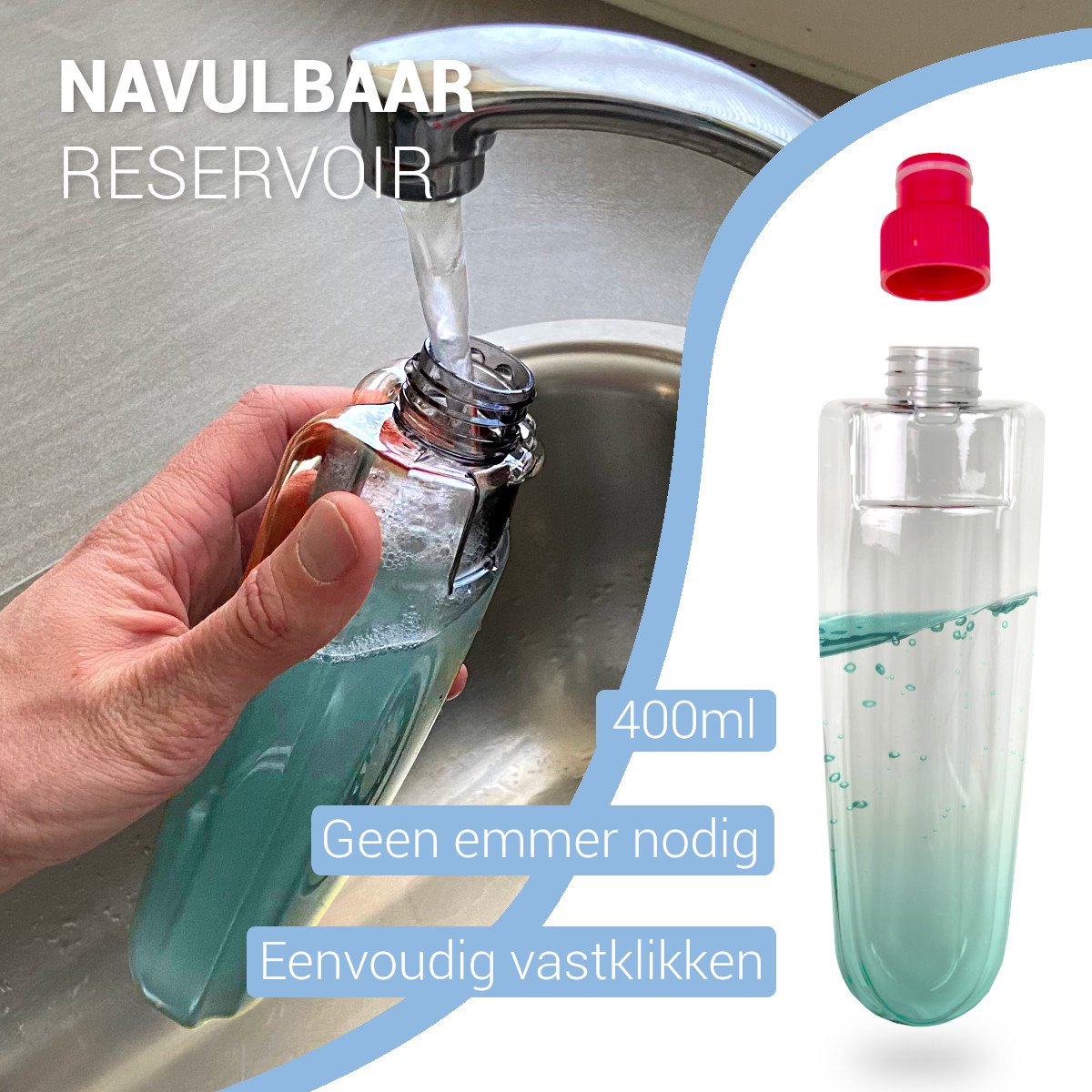 Vannons - Dweil - 2 in 1 Mop - Dweilsysteem - Dweil Met Spray functie - Dweilset - Dweilen zonder Emmer - Vloerreiniger thumbnail 7