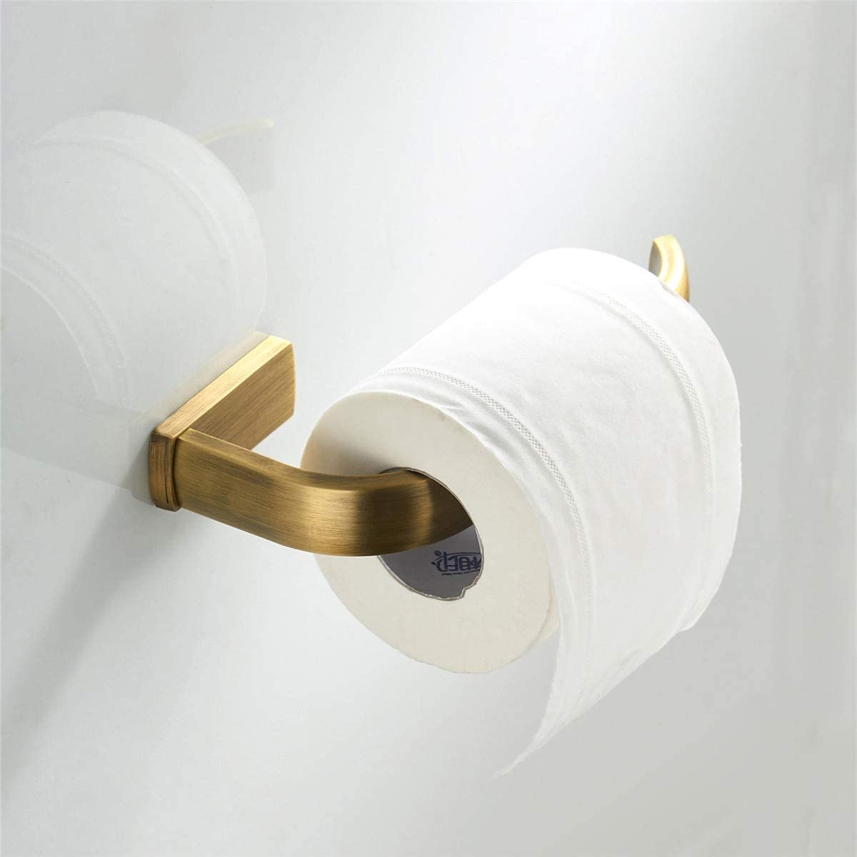 Toiletrolhouder antieke messing toiletrolhouder wandmontage voor badkamer keuken geborsteld brons