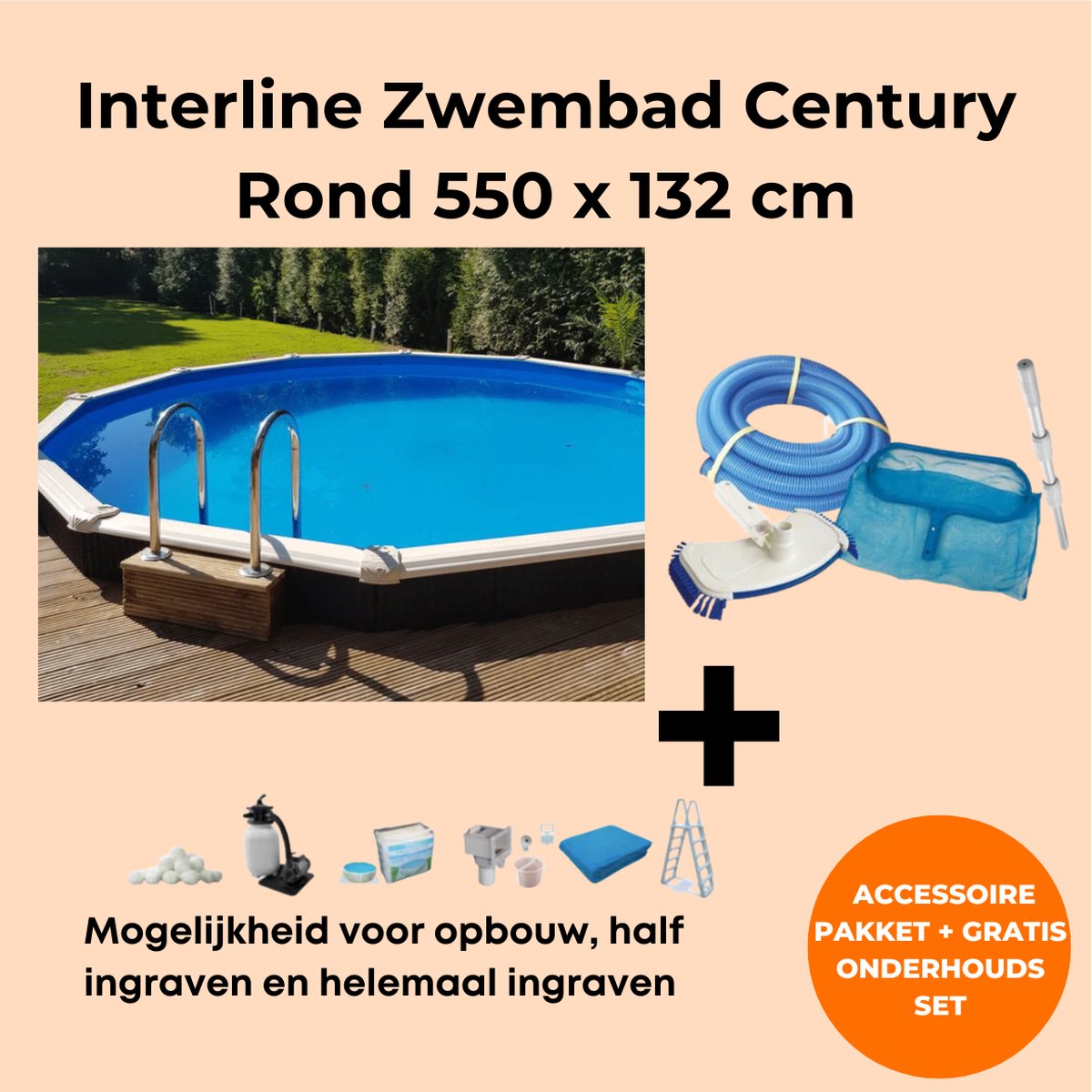 Interline Winter Abdeckplane Für Oval-Pool 9,75x4,90 M – Glasfaserverstärkt, Reißfest Mit Spannset