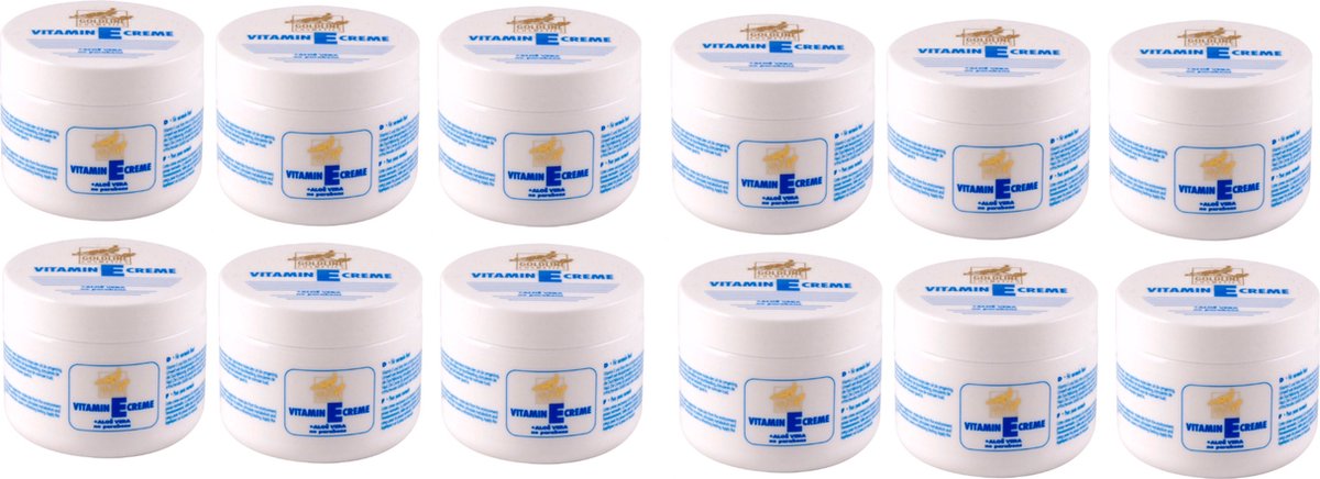 Goldline Vitamine E Crème Normale Huid Blauw - 12x250ml - Voordeelverpakking