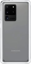 Telefoonglaasje Hoesje Geschikt voor Samsung Galaxy S20 Ultra - PVC met TPU randen - Transparant - Beschermhoes - Case - Cover