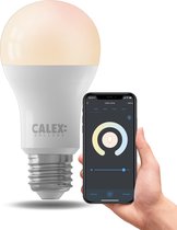 Calex Ampoule Intelligente- Eclairage LED Wifi - E27 - Source de Lumière Intelligente - Dimmable - Lumière Blanche Chaude - 9W