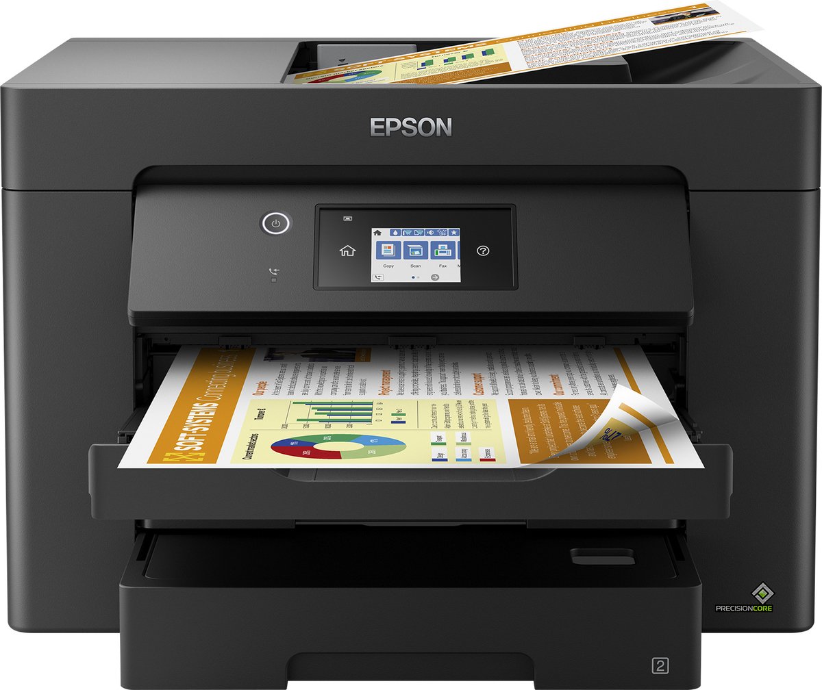 Epson - WorkForce Pro WF-4820DWF - Multifonction (impression, copie, scan,  fax) Jet d'encre, couleur, A4, Chargeur ADF, recto verso uniquement en  impression, 25 ppm
