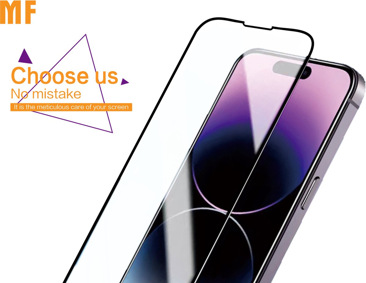 Screenprotector - Beschermglas - Full Tempered Glass - Geschikt voor iPhone 12 Pro Max