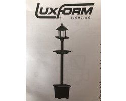 Luxform Lighting Solar Lantaarn met bloembak en voederplank