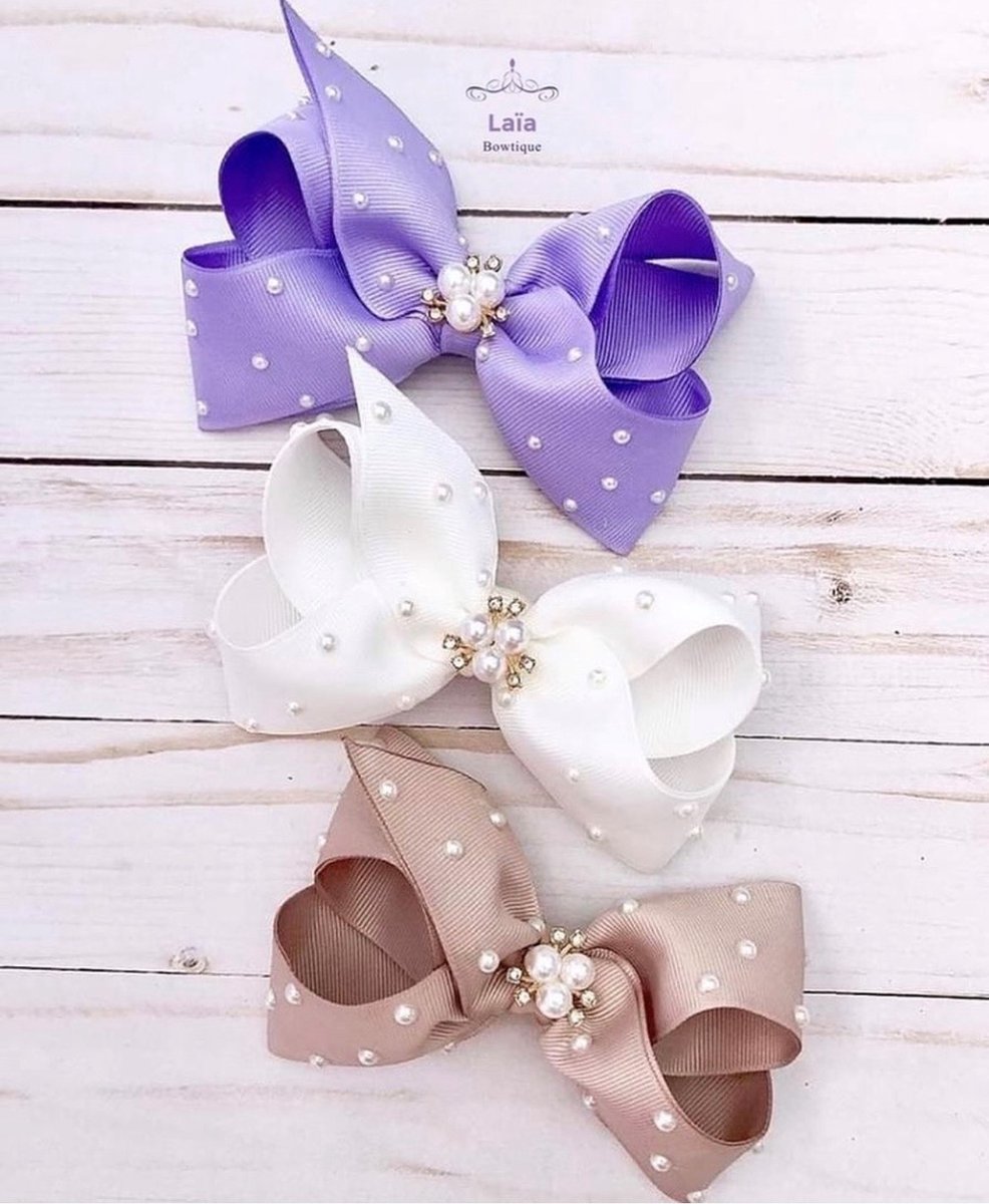 Laia Bowtique - Haaraccessoire - Haarstrik - Parels