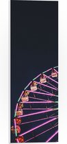 PVC Schuimplaat- Gekleurd Reuzenrad met Neonverlichting - 20x60 cm Foto op PVC Schuimplaat
