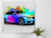 Beaming Beamer kunst - 60x60 centimeter op Canvas | Foto op Canvas - wanddecoratie