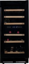 Wijnklimaatkast Premium met vol glazen deur - 32 Flessen
