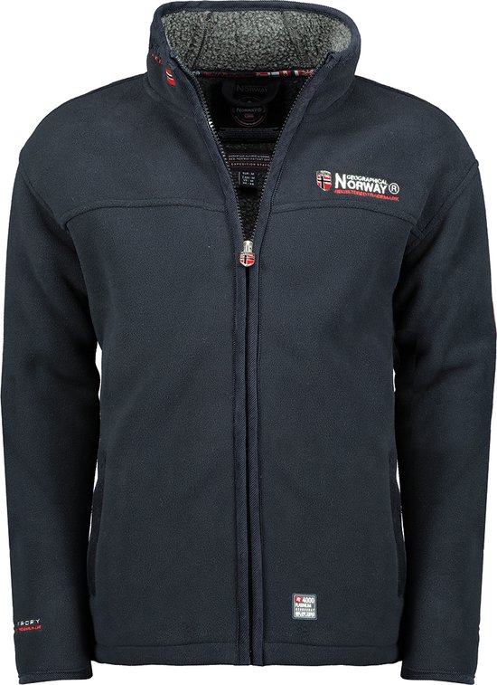 Geographical Norway - Polaire - Cardigan - Homme - Doublé - Ubolt - Marine