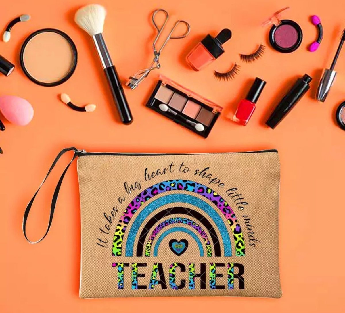 Akyol - Etui leraar | Leraar - etui - cadeau voor je leraar - school etui - etui voor pennen - Juf - Meester - School | Pennen | Stiften | Zacht | Licht bruin |