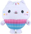 foto van Cakey - Gabby’s Poppenhuis Pluche Knuffel 22 cm {Gabby's Dollhouse Plush Toy | Speelgoed Knuffeldier Knuffelpop voor kinderen jongens meisjes | Gabby, Cakey, Kitty Fee, Meerminkat, Pandy Poek | Mercat, Kitty Fairy, Pandy Paws, Cakey Cat}