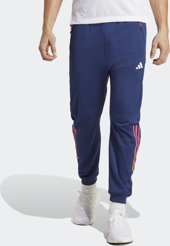 Foto: Adidas performance train icons 3 stripes training broek heren blauw s