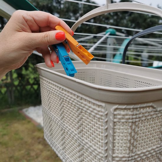 Kerafactum Klem mand mand voor wasknijpers, wasknijpermand om op te
