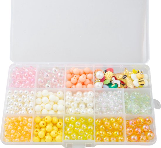PandaHall 100 stuks natuurlijke houten spacerkralen met smiley voor het maken van sieraden, armbanden, halskettingen