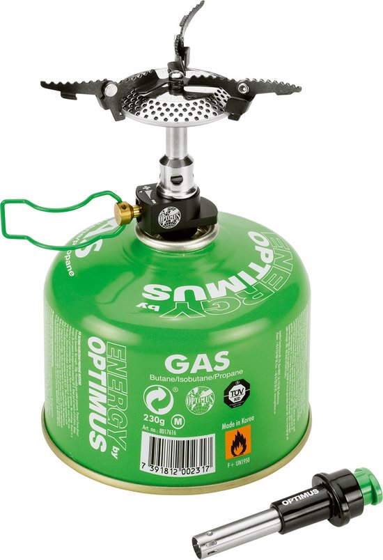 Optimus Crux Lite Camping Wandercamp Herd Piezo Kompaktes Faltbares Leichtes Gewicht