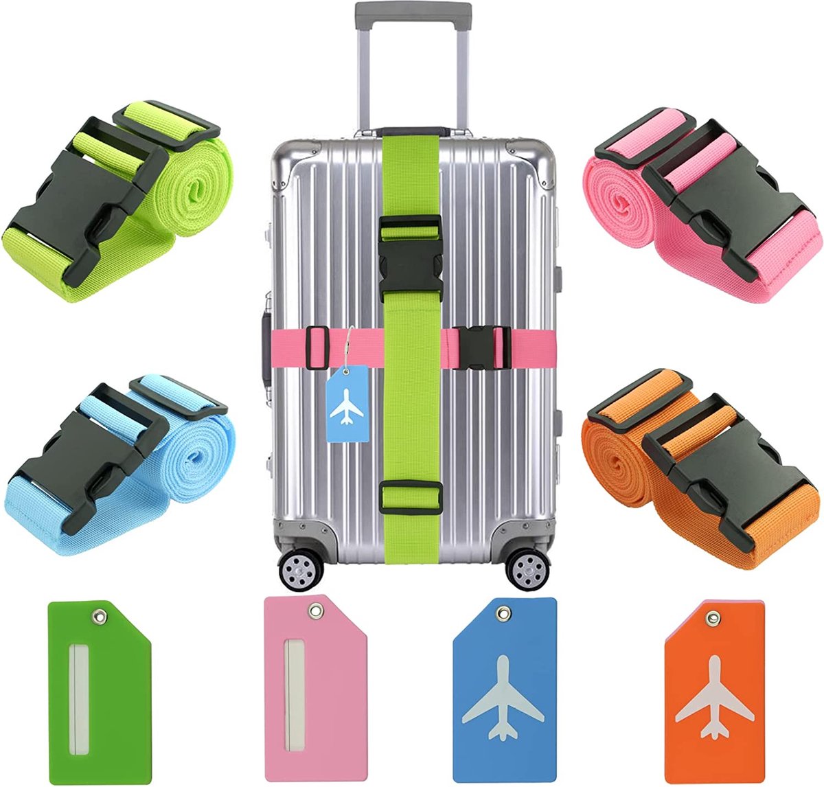 Kofferriemen set – Kofferriem – Reizen - Bagageband