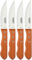 Bol.com Vleesmessenset Tramontina Dynamic 25 cm Jumbo Hout Roestvrij staal 4 Stuks aanbieding